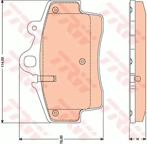 накладки TRW GDB1756