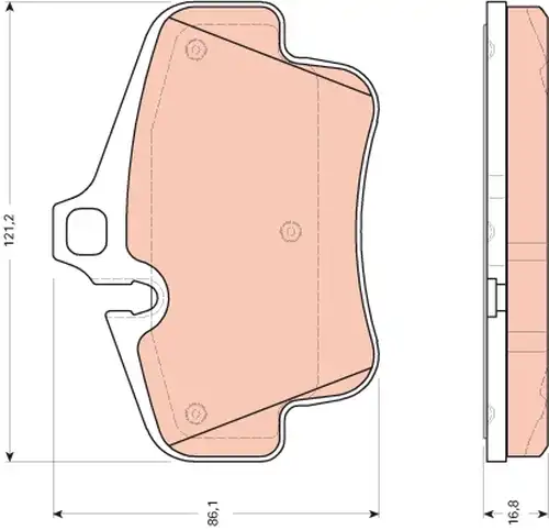 накладки TRW GDB1758