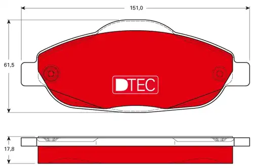 накладки TRW GDB1761DTE