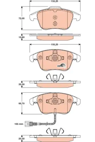 накладки TRW GDB1762