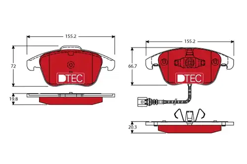 накладки TRW GDB1762DTE