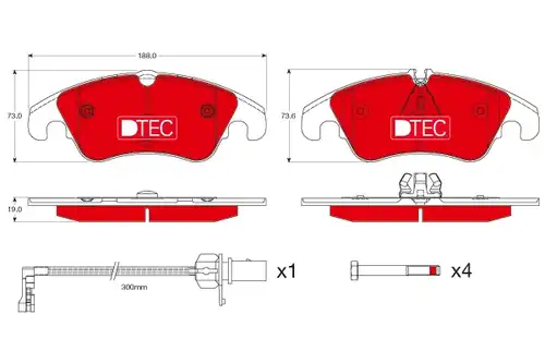 накладки TRW GDB1768DTE