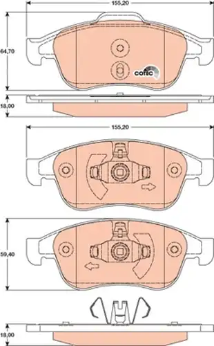 накладки TRW GDB1789