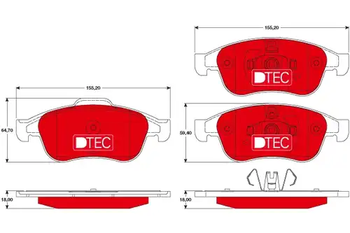 накладки TRW GDB1789DTE