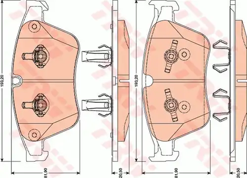 накладки TRW GDB1794