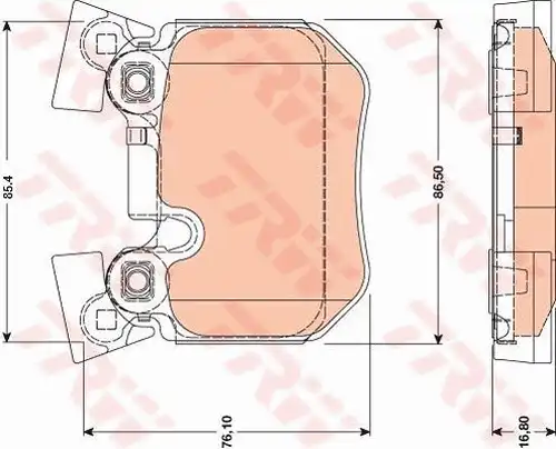 накладки TRW GDB1795