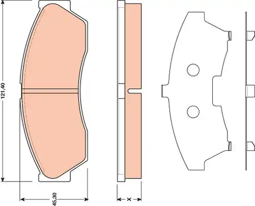 накладки TRW GDB1796