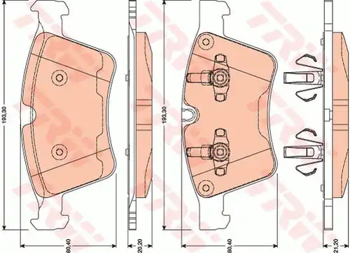 накладки TRW GDB1797