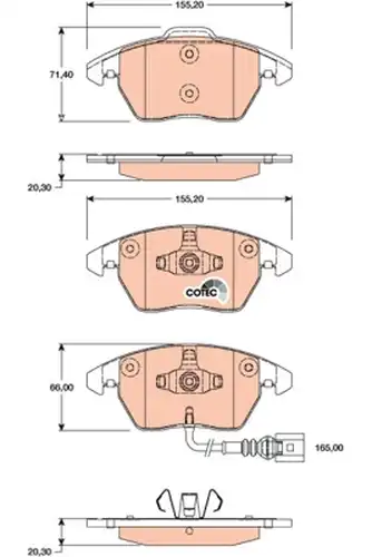 накладки TRW GDB1807