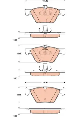 накладки TRW GDB1815