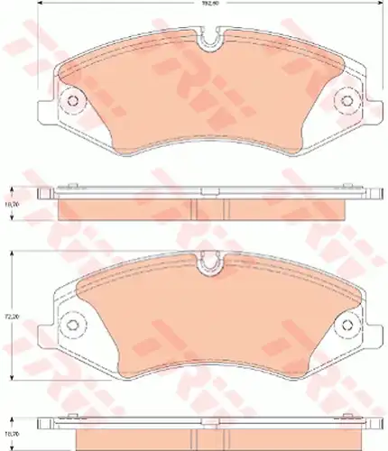 накладки TRW GDB1825