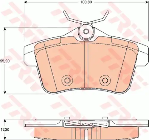 накладки TRW GDB1828