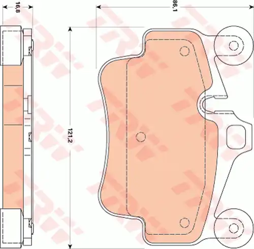 накладки TRW GDB1836