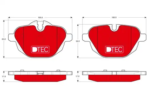 накладки TRW GDB1840DTE