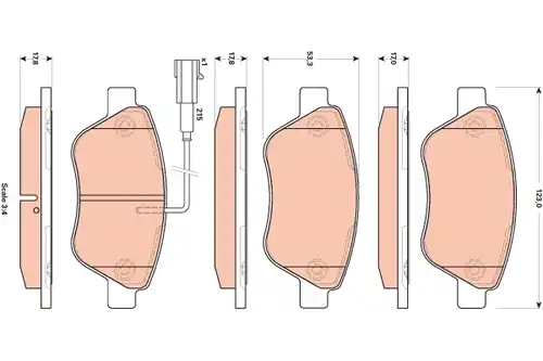 накладки TRW GDB1853