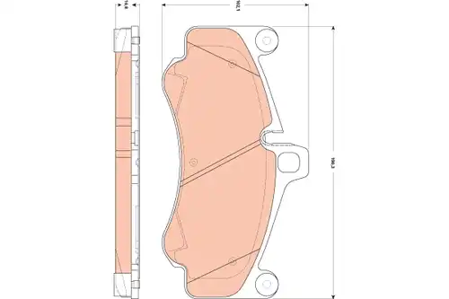 накладки TRW GDB1863