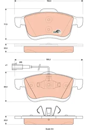 накладки TRW GDB1865