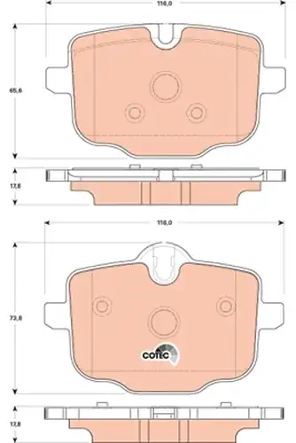 накладки TRW GDB1869