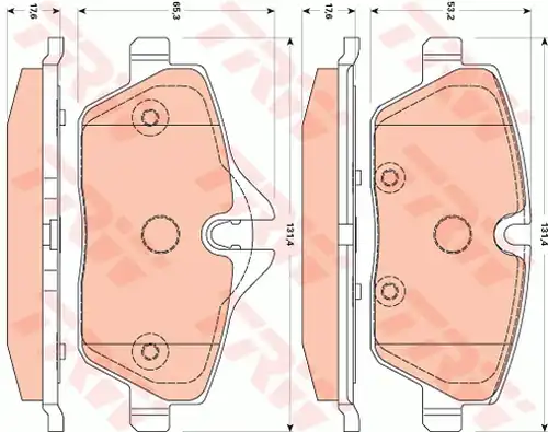 накладки TRW GDB1870