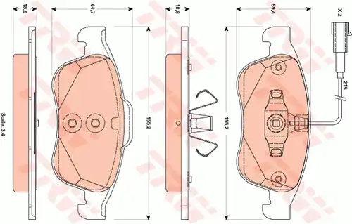 накладки TRW GDB1873