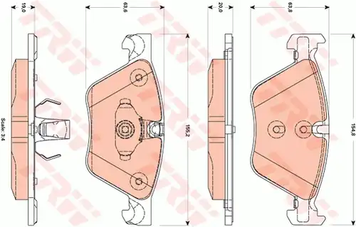 накладки TRW GDB1882