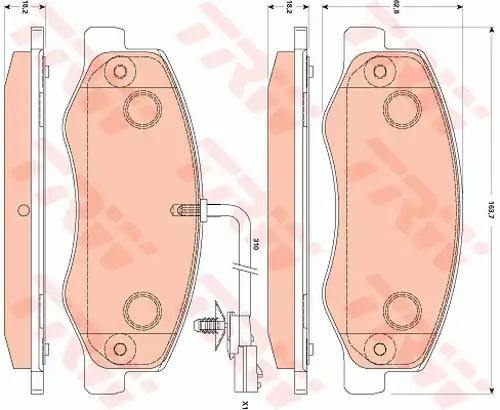 накладки TRW GDB1885