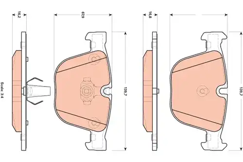 накладки TRW GDB1892