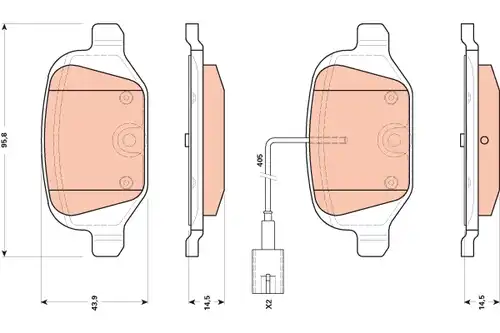 накладки TRW GDB1894