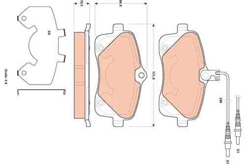 накладки TRW GDB1895