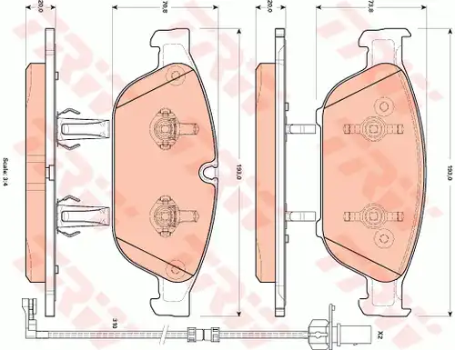 накладки TRW GDB1897