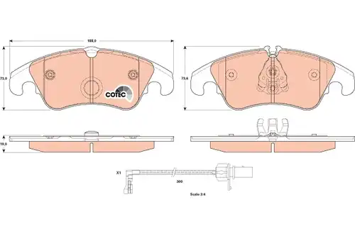 накладки TRW GDB1908