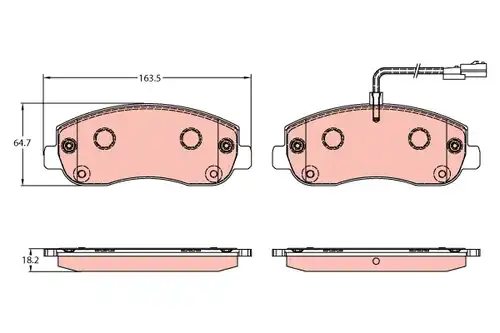 накладки TRW GDB1910