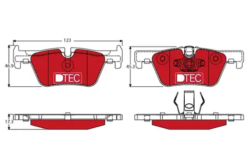 накладки TRW GDB1919DTE