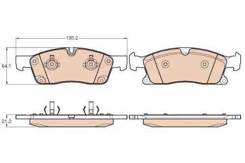 накладки TRW GDB1946