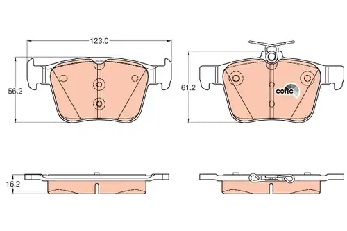 накладки TRW GDB1957