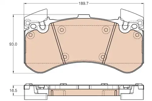 накладки TRW GDB1976