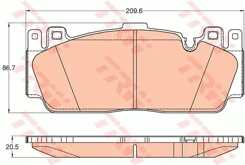 накладки TRW GDB2020