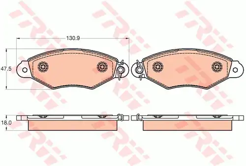 накладки TRW GDB2024