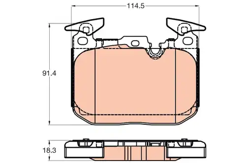 накладки TRW GDB2031