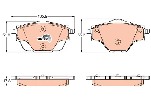 накладки TRW GDB2034