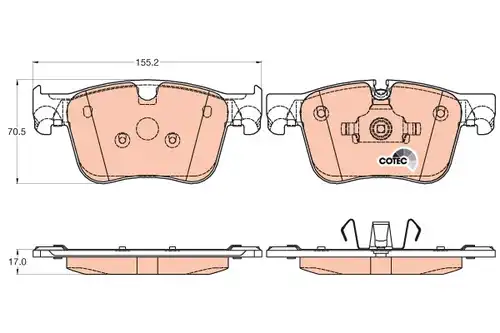 накладки TRW GDB2035