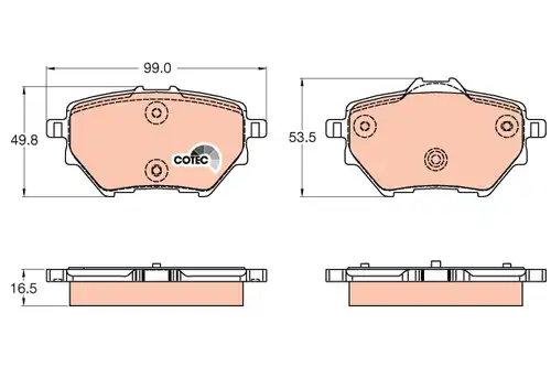 накладки TRW GDB2036