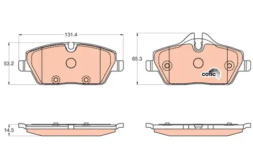 накладки TRW GDB2038