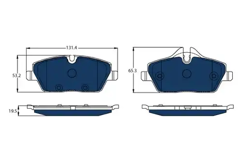 накладки TRW GDB2038BTE