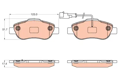 накладки TRW GDB2039