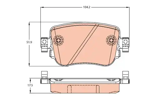 накладки TRW GDB2042