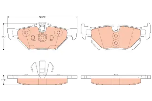 накладки TRW GDB2050