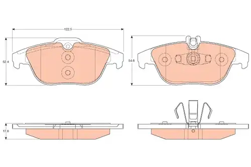 накладки TRW GDB2051