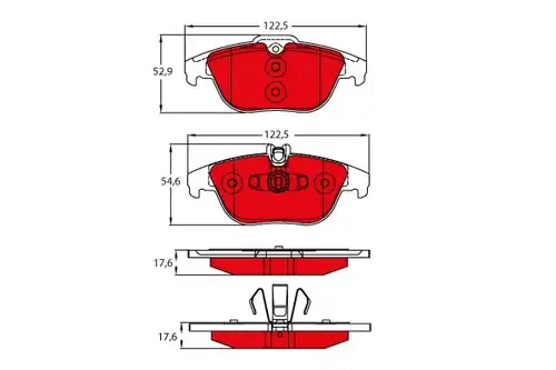 накладки TRW GDB2051DTE