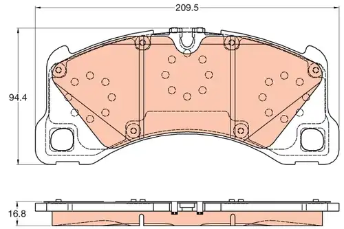 накладки TRW GDB2052